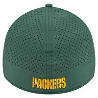 Casquette perforée 39THIRTY Flex verte des Packers de Green Bay pour homme New Era