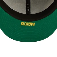 Casquette ajustée 59FIFTY fendue sur le côté Green Bay Packers New Era pour homme, vert