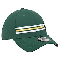 Casquette 39THIRTY Flex à rayures vertes des Packers de Green Bay New Era pour homme