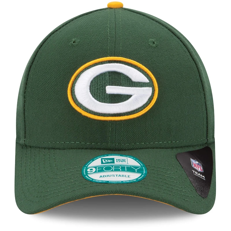 Casquette ajustable The League 9FORTY Green Bay Packers New Era pour homme, vert