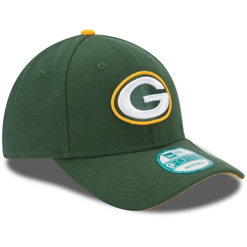 Casquette ajustable The League 9FORTY Green Bay Packers New Era pour homme, vert