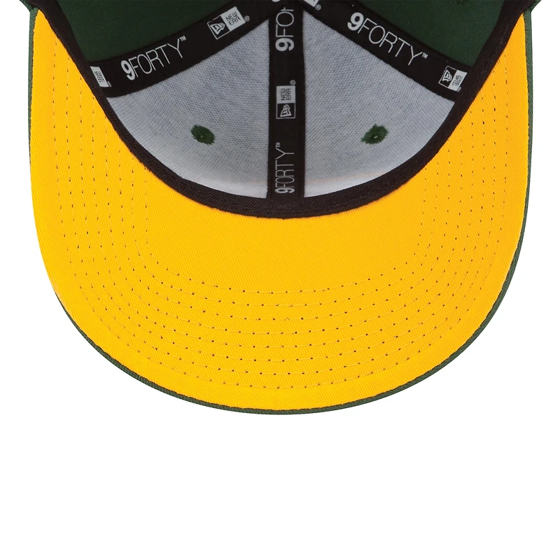 Casquette ajustable The League 9FORTY Green Bay Packers New Era pour homme, vert