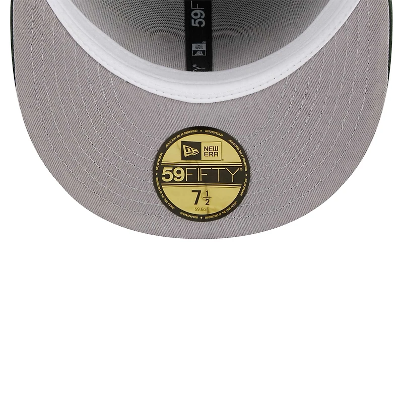 Casquette ajustée 59FIFTY en velours côtelé Throwback Green Bay Packers New Era pour hommes