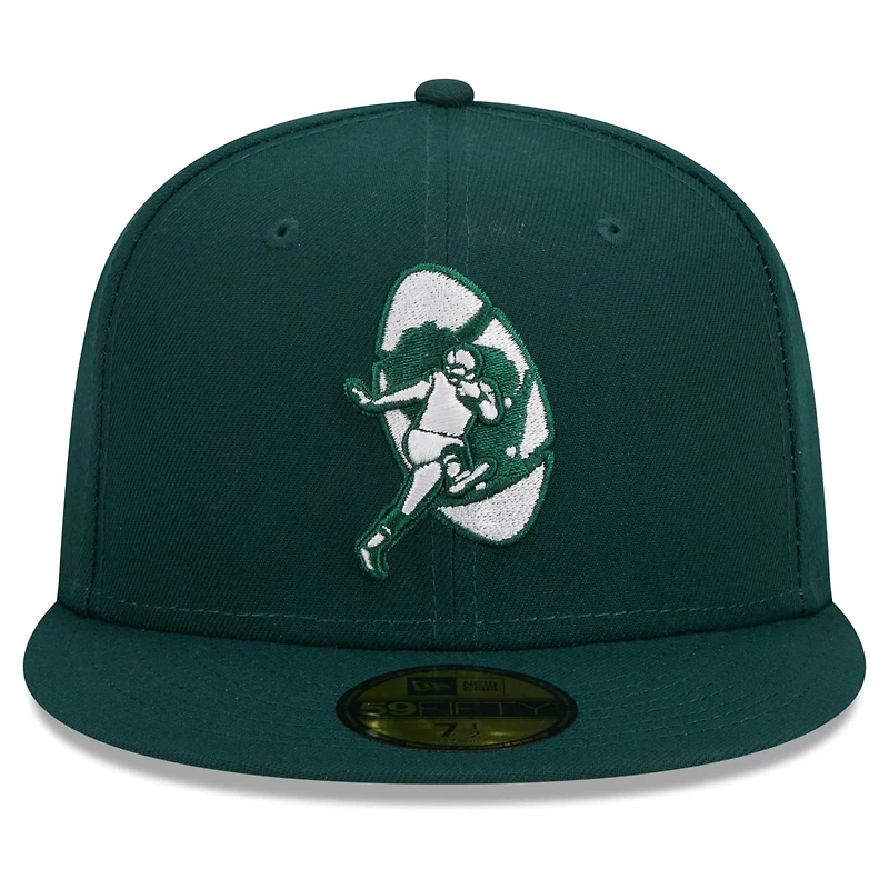 Casquette ajustée 59FIFTY principale Throwback Main des Packers de Green Bay New Era pour hommes