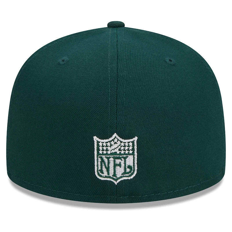 Casquette ajustée 59FIFTY principale Throwback Main des Packers de Green Bay New Era pour hommes