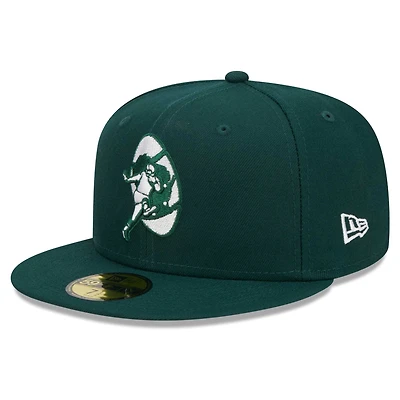 Casquette ajustée 59FIFTY principale Throwback Main des Packers de Green Bay New Era pour hommes