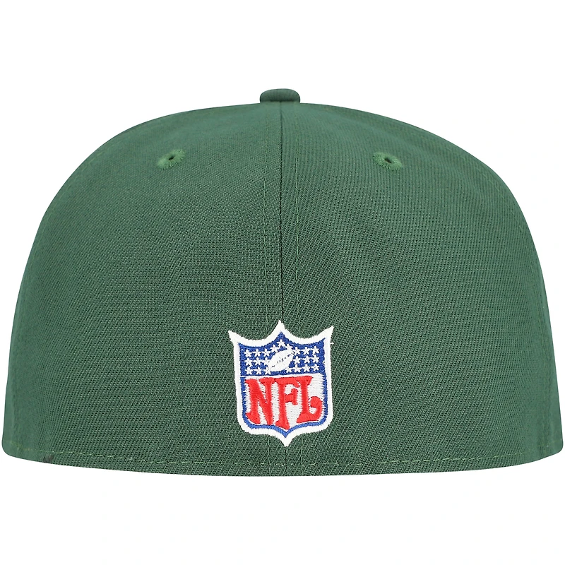 Casquette ajustée 59FIFTY Throwback Main des Packers de Green Bay New Era pour homme