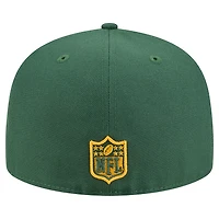 Casquette ajustée Tri-Hit 59FIFTY verte des Packers de Green Bay pour homme New Era