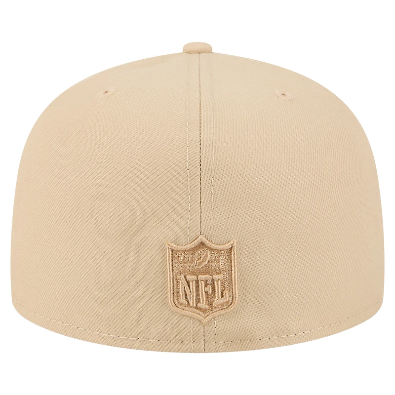 Casquette ajustée A-Frame 59FIFTY beige clair pour homme New Era des Green Bay Packers