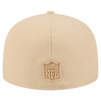 Casquette ajustée A-Frame 59FIFTY beige clair pour homme New Era des Green Bay Packers