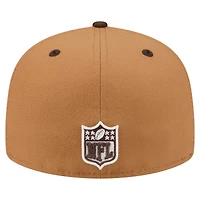 Men's New Era  Light Brown/Dark Brown Green Bay Packers Two-Tone Walnut 59FIFTY Fitted Hat