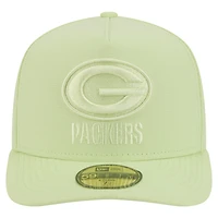 Casquette ajustée A-Frame 59FIFTY pour homme New Era Green Bay Packers Color Pack vert clair