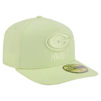 Casquette ajustée A-Frame 59FIFTY pour homme New Era Green Bay Packers Color Pack vert clair