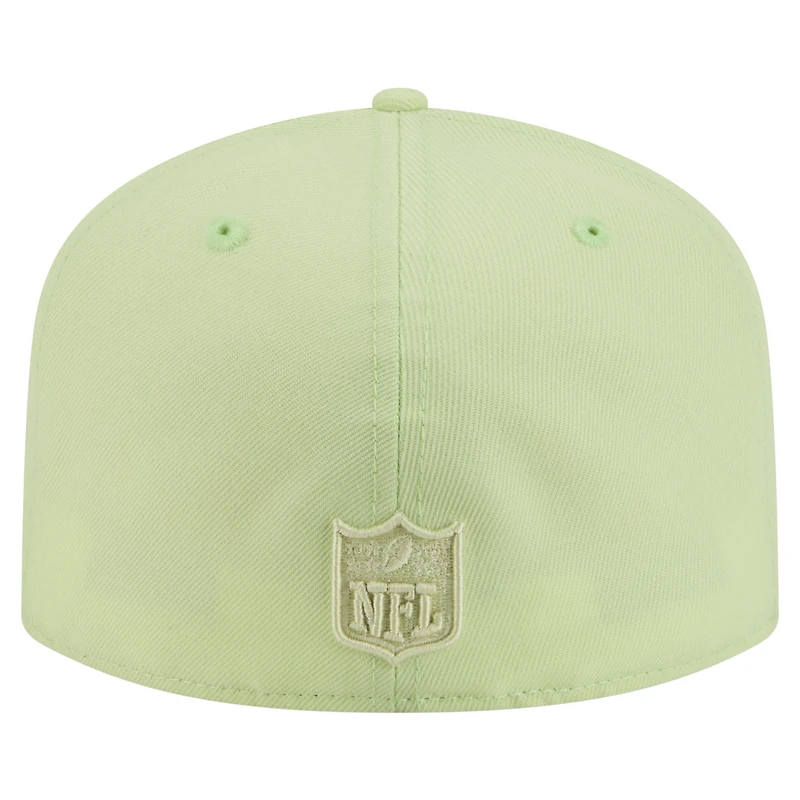 Casquette ajustée A-Frame 59FIFTY pour homme New Era Green Bay Packers Color Pack vert clair