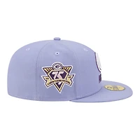Men's New Era Light Purple Green Bay Packers Lavender Bloom 59FIFTY Fitted Hat