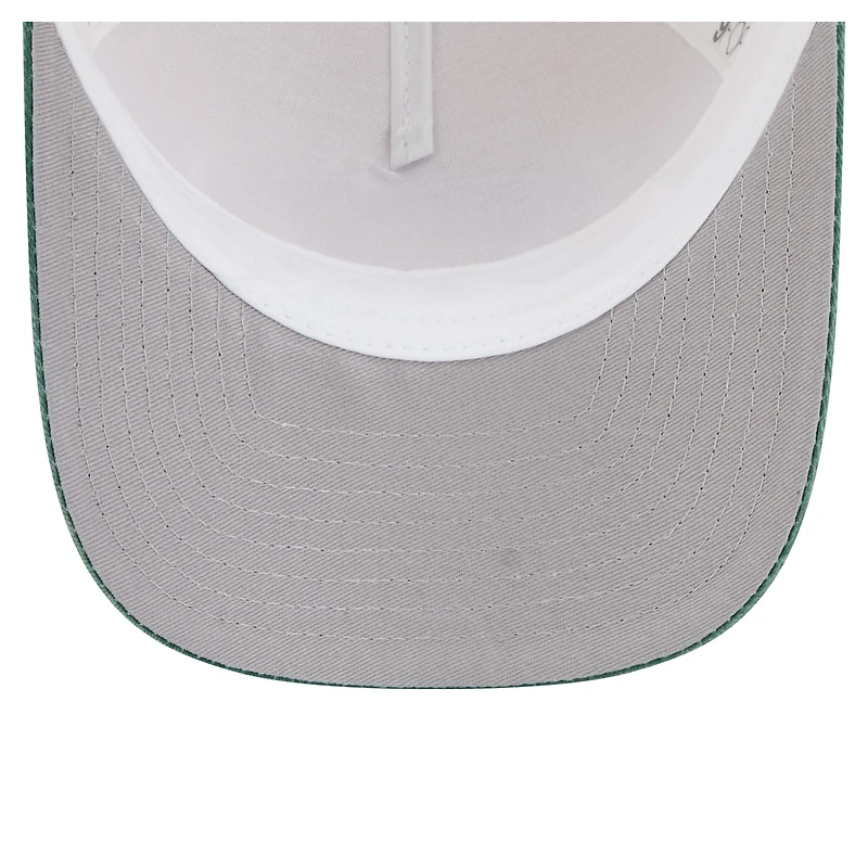 Casquette ajustable New Era Green Bay Packers 9FORTY pour homme, couleur naturelle, modèle Frayed M-Crown A-Frame.