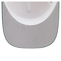 Casquette ajustable New Era Green Bay Packers 9FORTY pour homme, couleur naturelle, modèle Frayed M-Crown A-Frame.