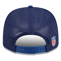 Casquette ajustable New Era 9SEVENTY Trucker bleu marine des Green Bay Packers 2025 Sideline pour homme