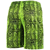 Short d'été vert fluo Green Bay Packers New Era pour homme