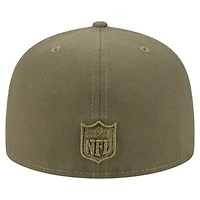 Casquette ajustée A-Frame 59FIFTY pour homme New Era Olive Green Bay Packers Color Pack