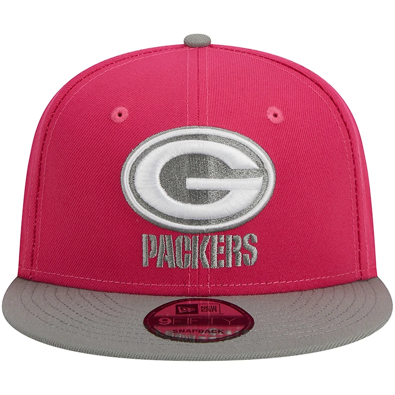 Casquette New Era Green Bay Packers 2-Tone Color Pack 9FIFTY Snapback pour homme