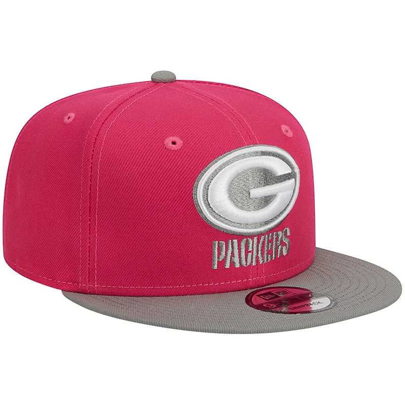 Casquette New Era Green Bay Packers 2-Tone Color Pack 9FIFTY Snapback pour homme