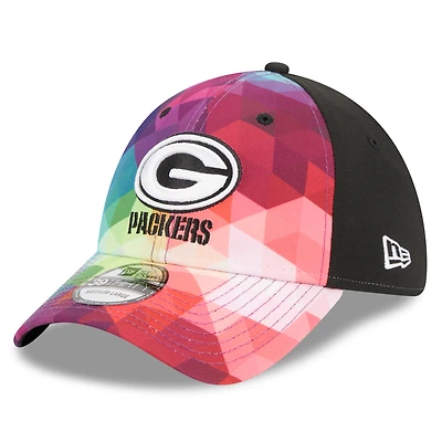 Casquette flexible NFL Crucial Catch 39THIRTY New Era pour hommes, rose, Green Bay Packers 2023