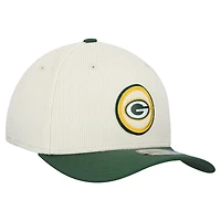 Casquette ajustable en velours côtelé 9SEVENTY pour homme New Era Stone Green Bay Packers