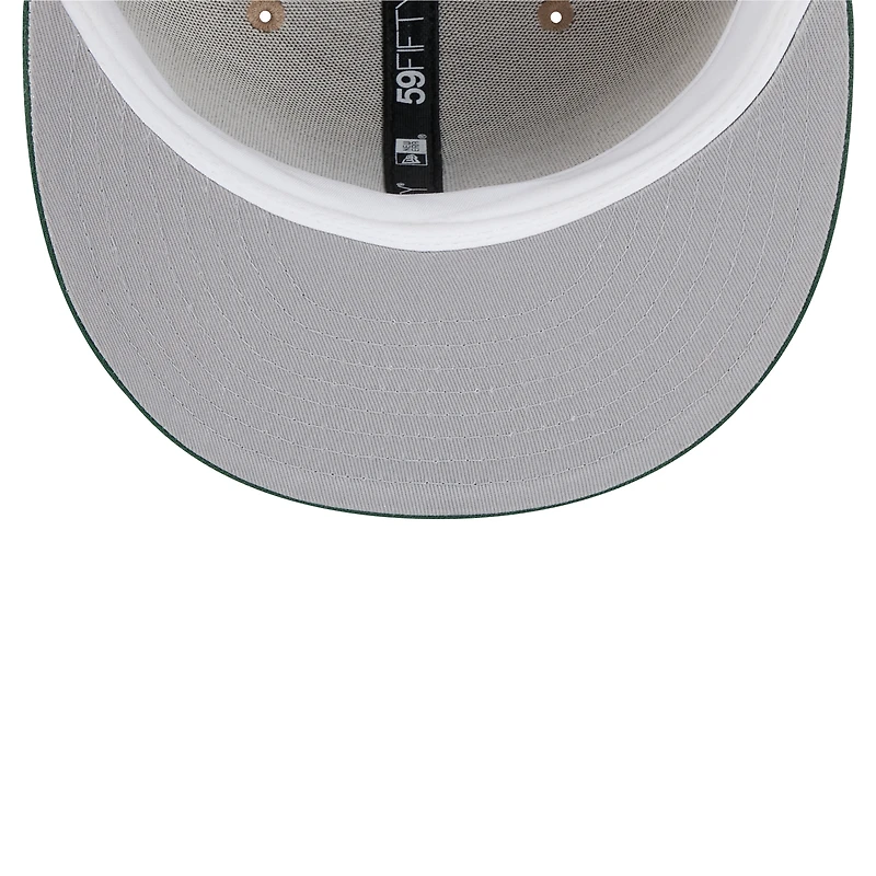 Casquette ajustée 59FIFTY pour homme avec logo rétro des Green Bay Packers de New Era