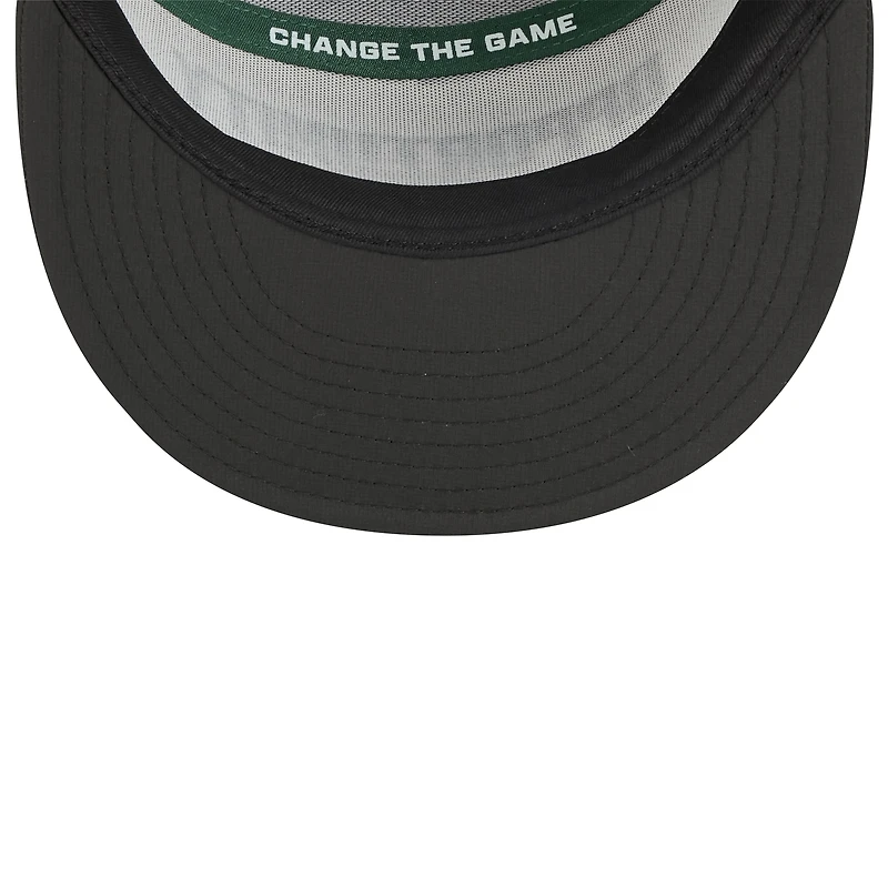 Men's New Era White/Black Green Bay Packers 2025 Inspire Change Split Panel 9FIFTY Snapback Hat