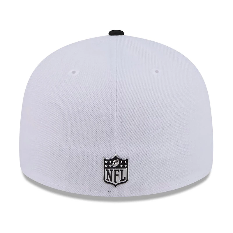 Men's New Era  White/Black Green Bay Packers 2026 NFL Draft Pre-Curved 59FIFTY Fitted Hat
