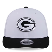 Casquette snapback New Era blanche et noire Green Bay Packers 2026 NFL Draft 9FIFTY pour homme