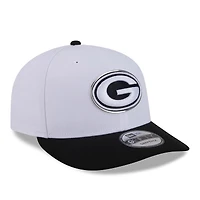 Men's New Era White/Black Green Bay Packers 2026 NFL Draft Pre-Curved 9FIFTY Snapback Hat