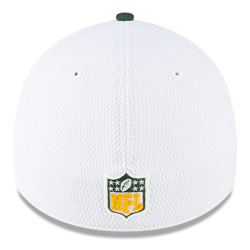 Casquette flex 39THIRTY Sideline 2023 New Era pour homme, blanc/vert Green Bay Packers