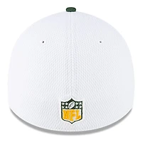 Casquette flex 39THIRTY Sideline 2023 New Era pour homme, blanc/vert Green Bay Packers