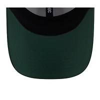 Casquette New Era 39THIRTY Flex blanche/verte pour homme, camp d'entraînement NFL 2025 des Green Bay Packers