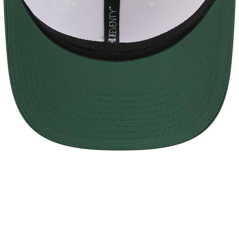 Men's New Era White/Green Green Bay Packers 2025 NFL Training Camp 9SEVENTY Adjustable Hat