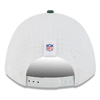 Casquette ajustable New Era 9FORTY pour homme, blanche/verte