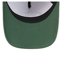 Casquette ajustable New Era 9FORTY M-Crown A-Frame blanche/verte pour homme, motif dégradé Adventure des Green Bay Packers