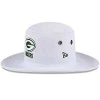 Chapeau bob Panama New Era pour homme, blanc, Green Bay Packers 2024 NFL Training Camp