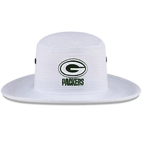 Men's New Era White Green Bay Packers 2024 NFL Training Camp Panama Bucket Hat