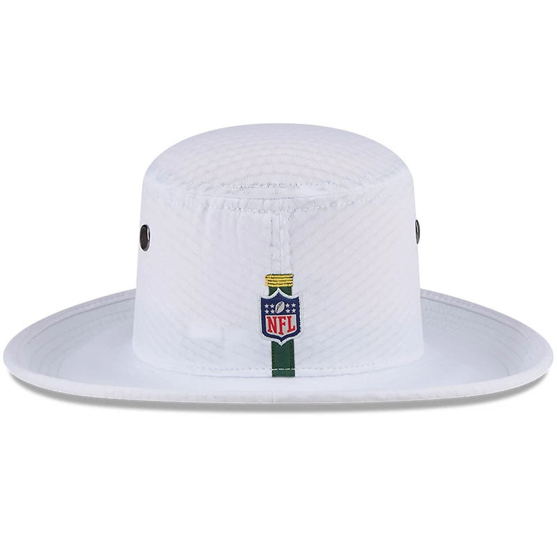 Chapeau bob Panama New Era pour homme, blanc, Green Bay Packers 2024 NFL Training Camp
