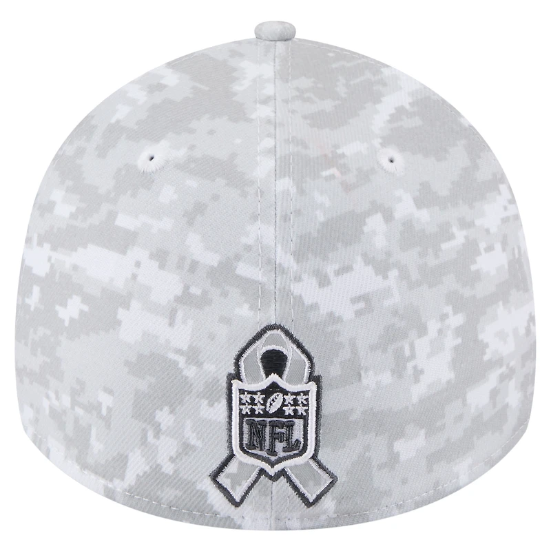 Men's New Era White Green Bay Packers 2025 Salute to Service Fan Pack 39THIRTY Flex Hat