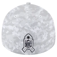 Men's New Era White Green Bay Packers 2025 Salute to Service Fan Pack 39THIRTY Flex Hat
