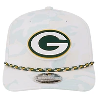 Men's New Era  White Green Bay Packers Camo Rope 9SEVENTY Adjustable Hat