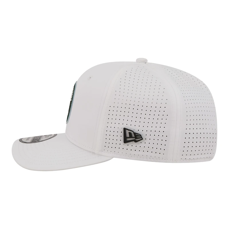 Men's New Era White Green Bay Packers COOLERA 9SEVENTY Adjustable Hat