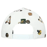 Men's New Era  White Green Bay Packers Team Cheer 19TWENTY Snapback Hat