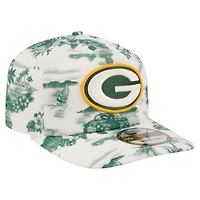 Men's New Era White Green Bay Packers Tropics 19TWENTY Adjustable Hat