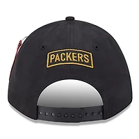 Casquette ajustable A-Frame 9FORTY noire New Era x Alpha Industries pour homme des Green Bay Packers