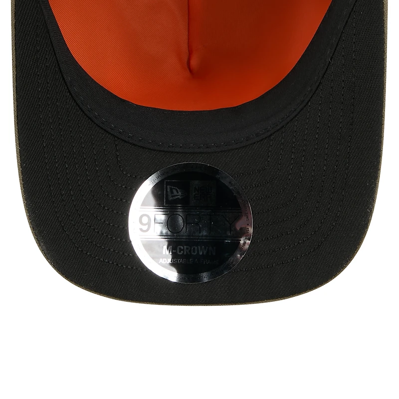 Men's New Era x Alpha Industries Olive Green Bay Packers A-Frame 9FORTY Adjustable Hat